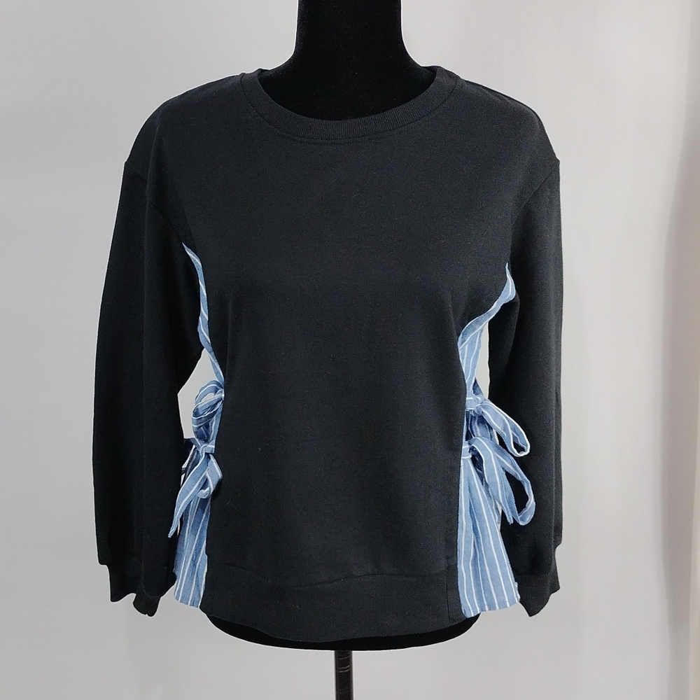 Anthropologie Porridge Side Tie Sweatshirt